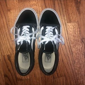 Black and white Old school vans
